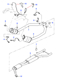 Oxygen Sensor C2D39892 Compatible With JAGUAR F-TYPE Convertible (X152) F-TYPE Coupe (X152) XF I (X250) XJ (X351)