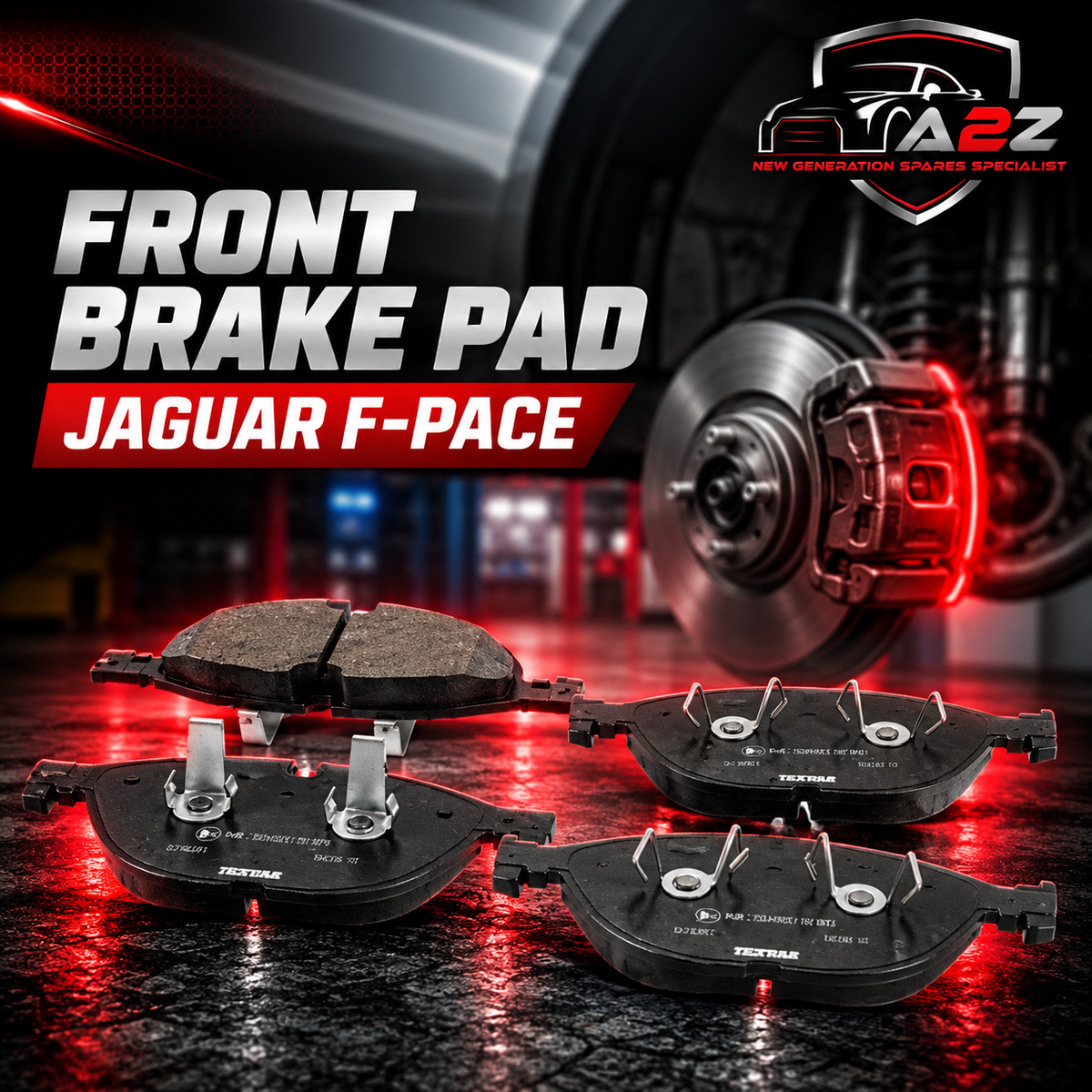 Front Brake Pad 2598201 T2R22312 T2R61947 T2R7248 Compatible With Jaguar F-Pace
