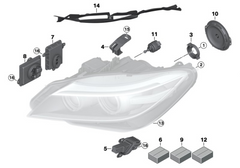 Blaster(Headlight Ballast) 63127296090 63117317408 For BMW 3 Series F30 & 5 Series F10, 7 Series F02 Tag-BL-01