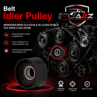 Belt Idler Pulley 6422000970 6422001070 6422001970 Compatible with MERCEDES-BENZ CLS (C218) & GL-CLASS (X166) & GLC (X253) &  GLE (W166) Tag No.7