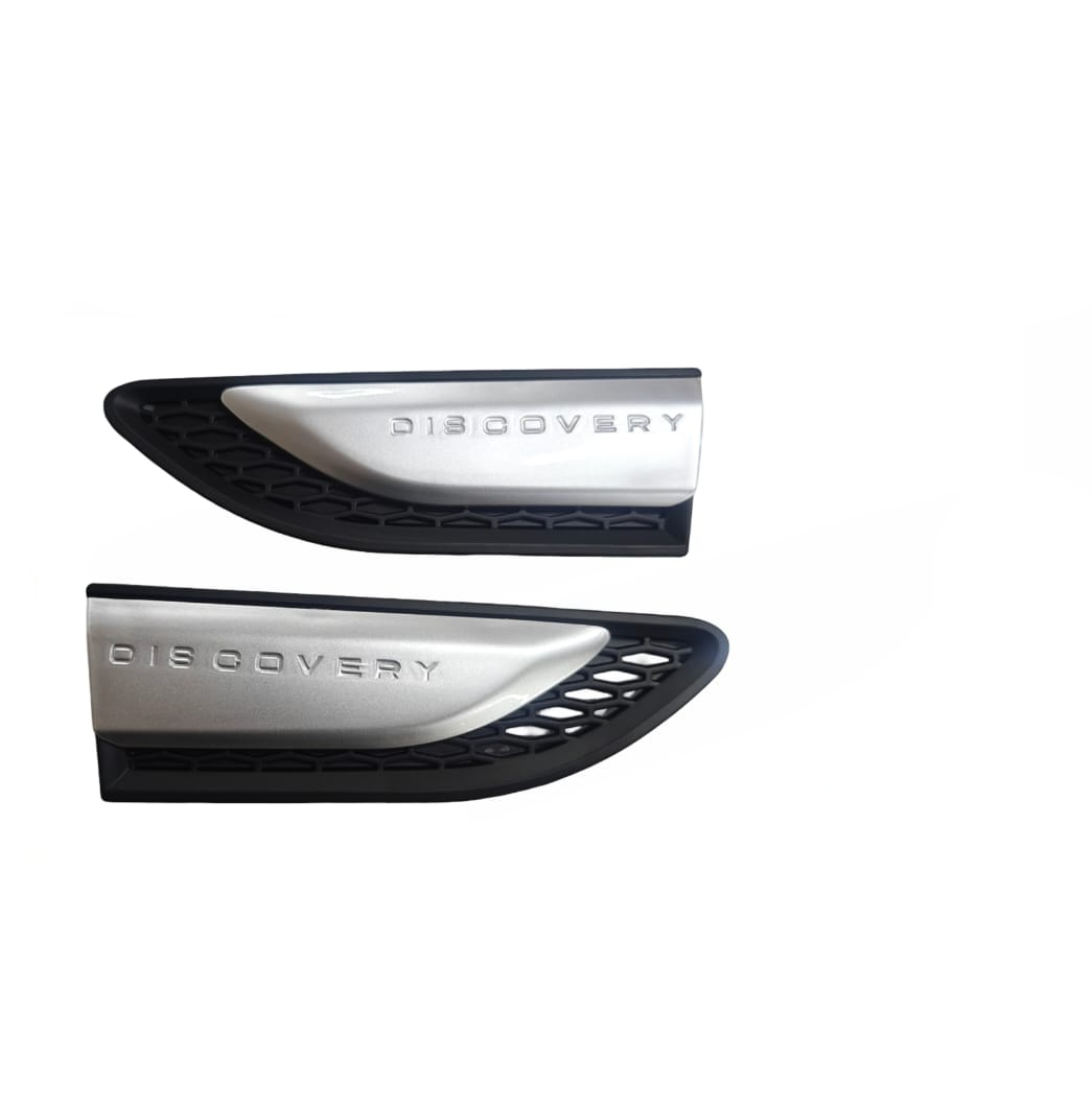 Silver Fender Grills Compatible With Land Rover Discovery Sports (L550) (2016-2024) Tag No.38