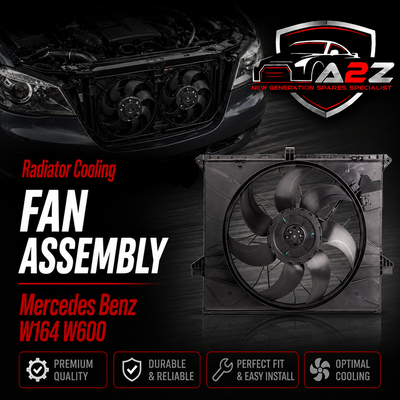 Radiator Cooling Fan Assembly 1645000593 Compatible With Mercedes Benz W164 W600