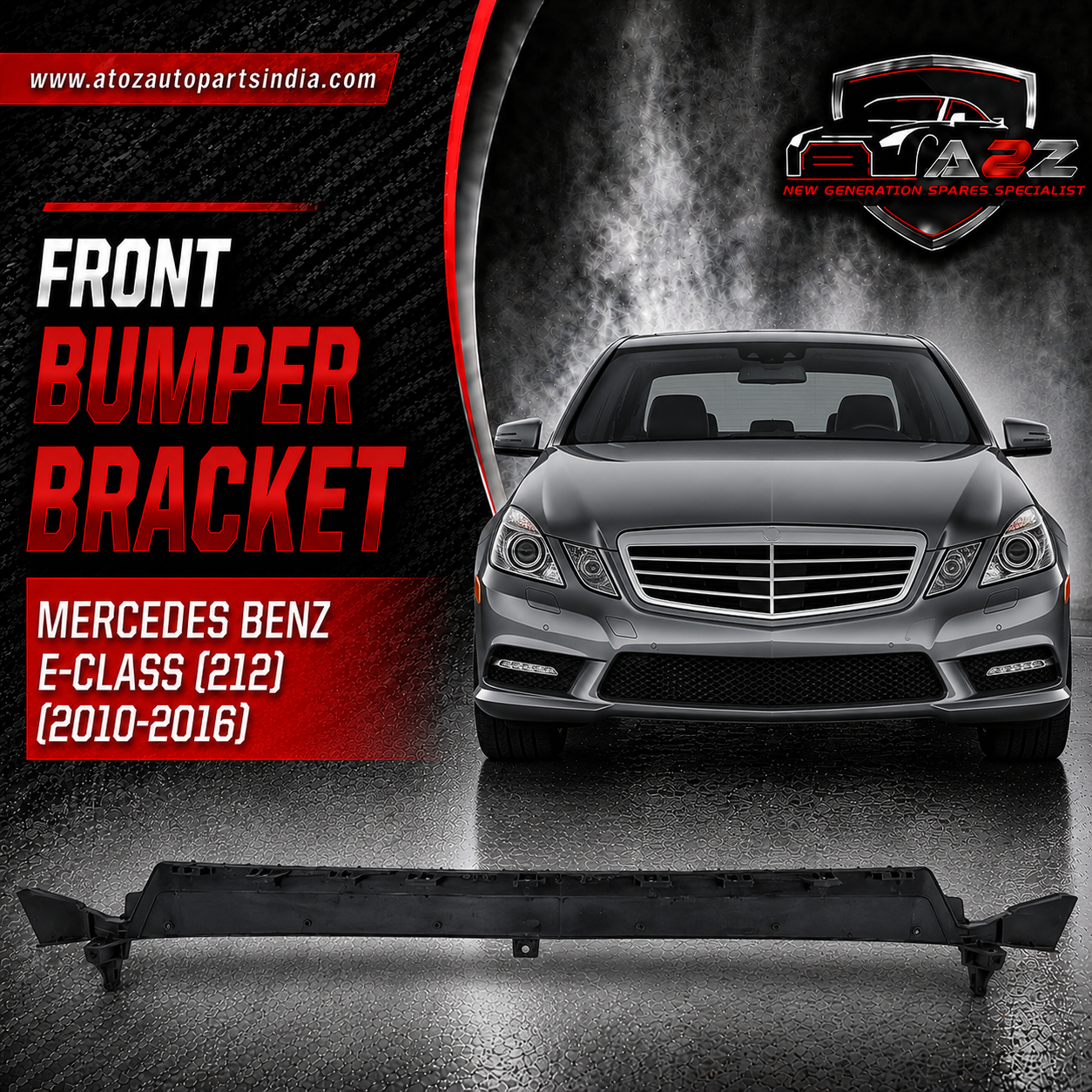Front Bumper Bracket 2128854065 Compatible With Mercedes Benz E-Class (212) (2010-2016) Tag No.846