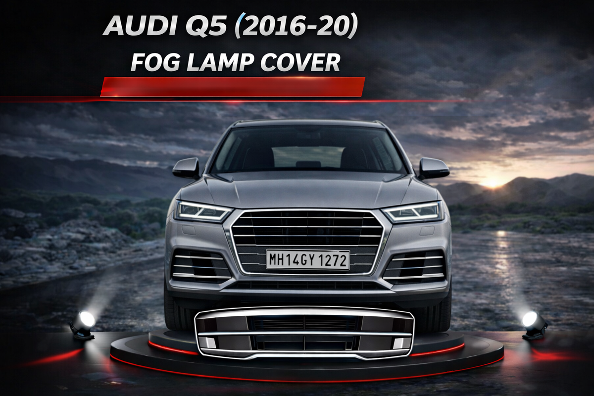 Fog Lamp Cover Left 80D807679J & Right 80D807680J Compatible With Audi Q5 80 (2016-2020) Tag No.100