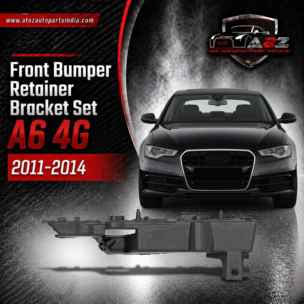 Front Bumper Retainer Bracket Left 4G5807283  & Right 4G5807284 Compatible With A6 4G 2011-2014 Tag No.61