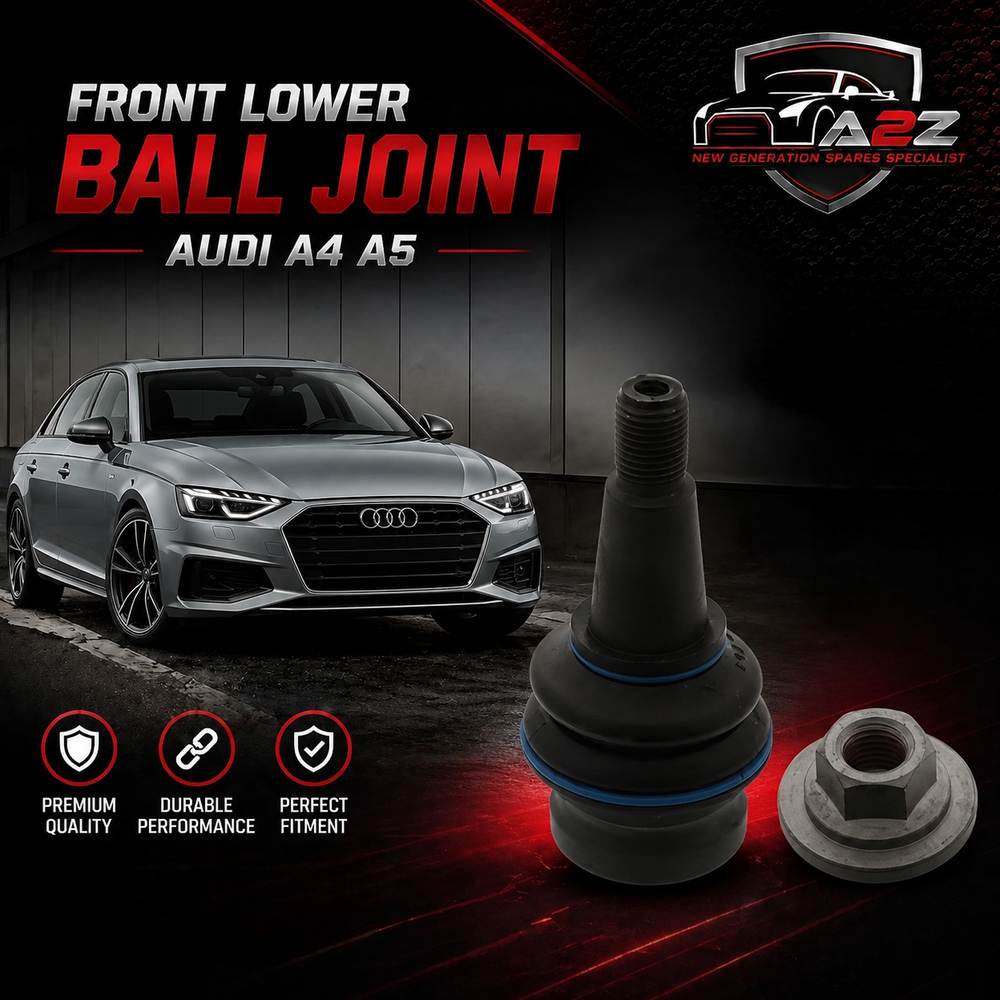 Front Lower Ball Joint (14MM) Right & Left 4G0407689A Set Compatible With AUDI A4 A5 A6 A7 Q5