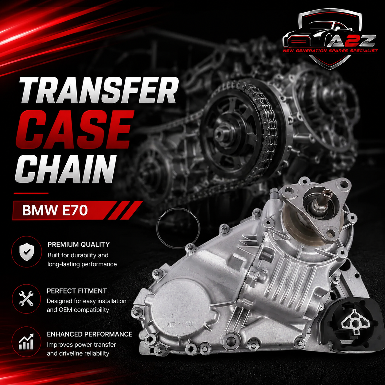 Transfer Case Chain 27107599889 27102449709 27107541782 Compatible With BMW E70