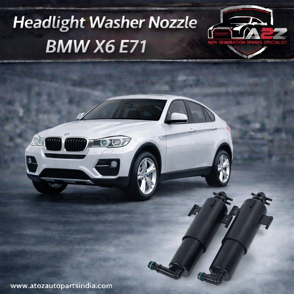 Headlight Washer Nozzle Left 61677223059 & Right 61677223060 Compatible With BMW For X6 E71