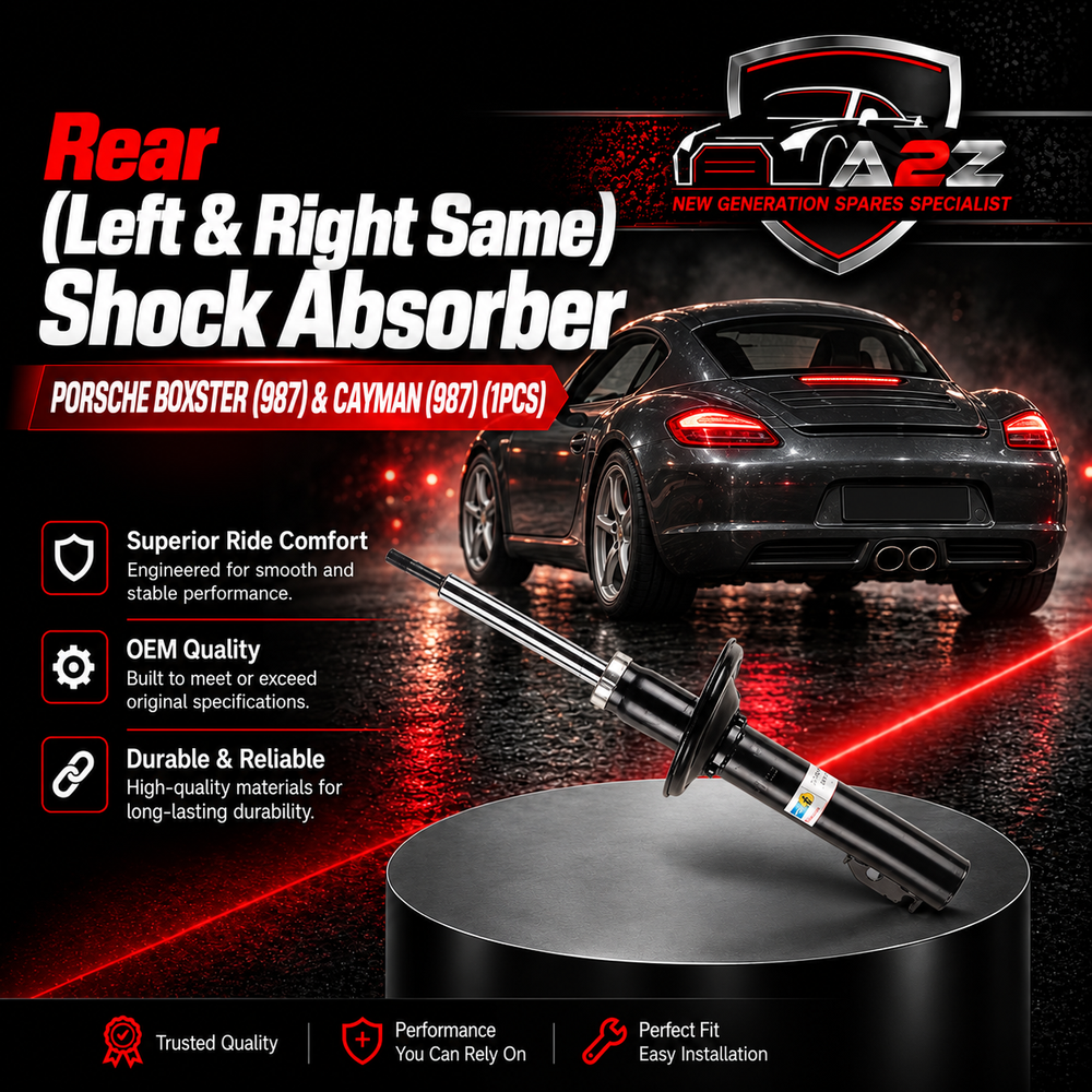 Rear (Left & Right Same)  Shock Absorber 98733305116 Compatible With PORSCHE BOXSTER (987) & CAYMAN (987) (1PCS)