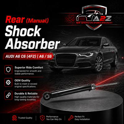 Rear (Left & Right Same)  Shock Absorber 4F0513032AK 4F0513032K Compatible With AUDI A6 C6 (4F2) | A6 / S6
