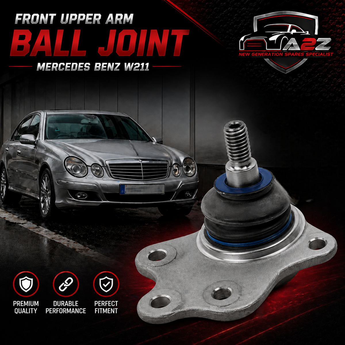 Front Upper Arm Ball Joint 0003301007 2113309907 2113330427 2303300227 A0003301007 A2113309907 A2113330427 A2303300227 Compatible With MERCEDES BENZ W211 Tag No:1
