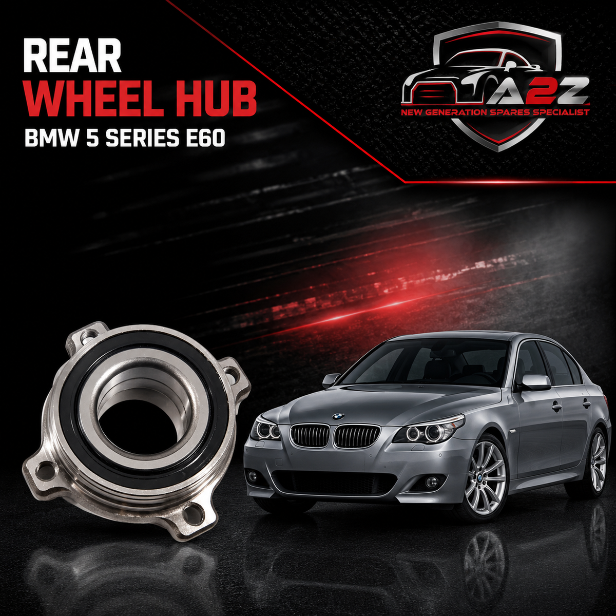 Rear Wheel Hub 33411095652 33411095654  33411093102 33411093725 33411095654 Compatible With BMW 5 series E60
