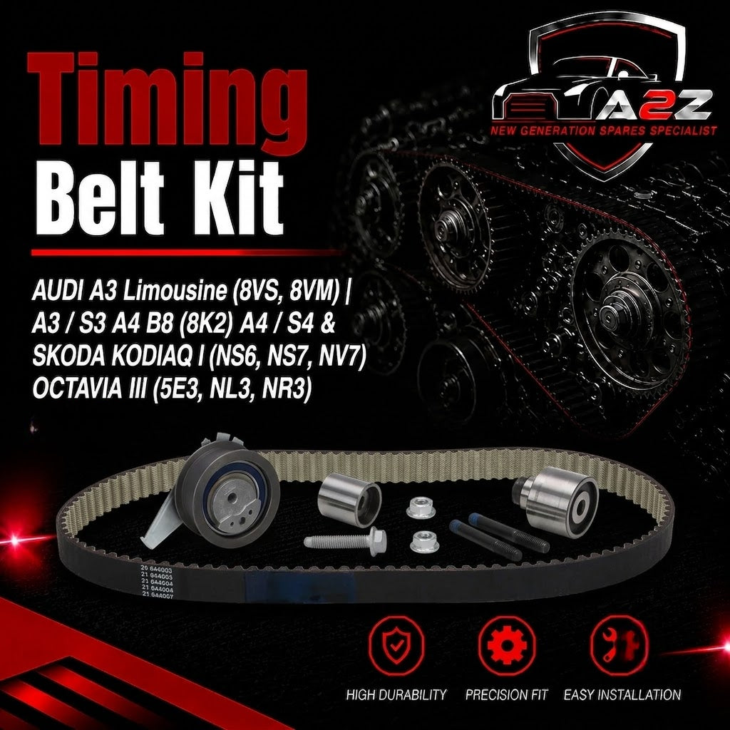 Timing Belt Kit KTB884 04L198119A 04L198119K Compatible With AUDI A3 Limousine (8VS, 8VM) | A3 / S3 A4 B8 (8K2) | A4 / S4 & SKODA KODIAQ I (NS6, NS7, NV7) OCTAVIA III (5E3, NL3, NR3) (DAYCO)