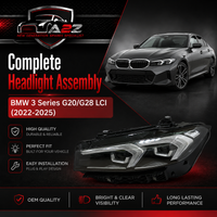 Complete Headlight Assy Left 63115A4F747 & Right 63115A4F748 Compatible With BMW 3 Series G20/G28 LCI (2022-2025) Tag No.77