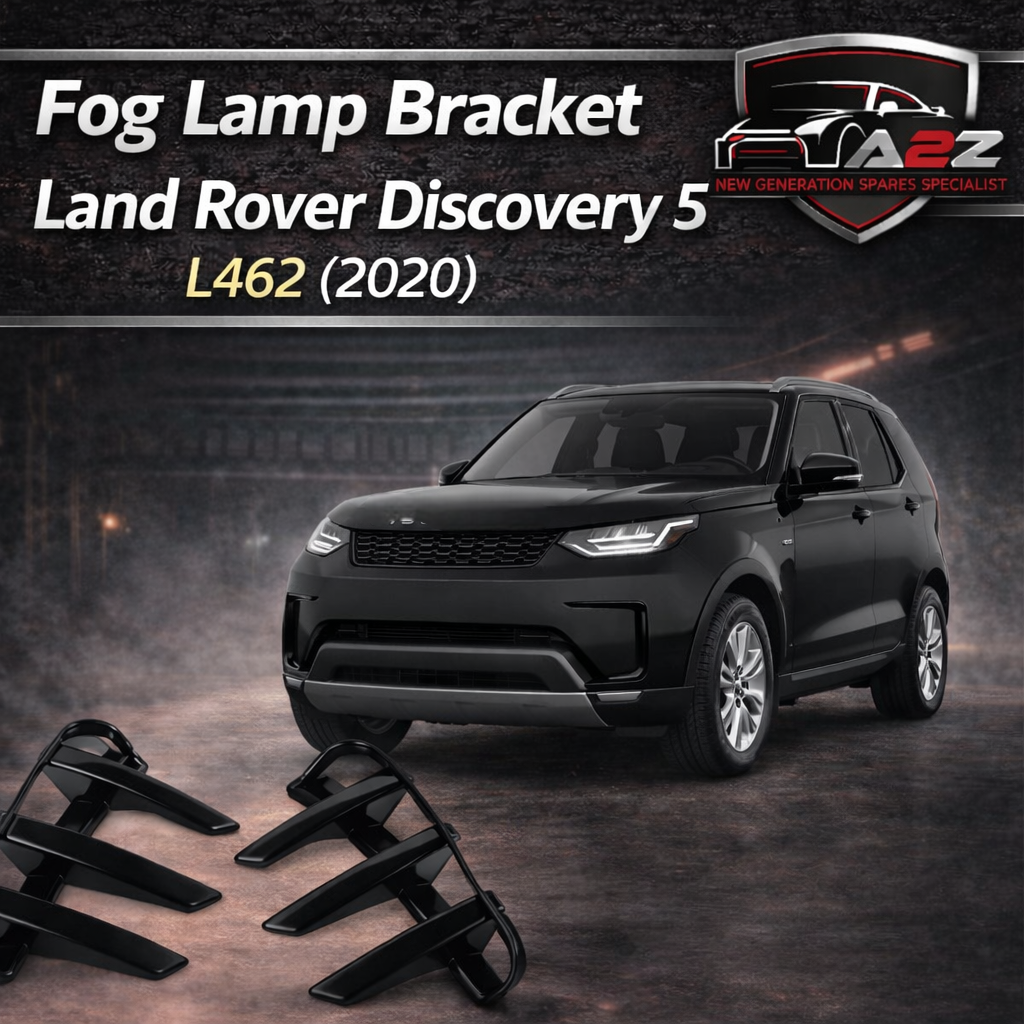 Front Bumper Grille Fog Lamp Strip (Glossy Black) Right LR142429 & Left LR142430 Compatible With Land Rover Discovery 5 L462 (2020)