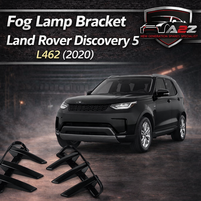 Front Bumper Grille Fog Lamp Strip (Glossy Black) Right LR142429 & Left LR142430 Compatible With Land Rover Discovery 5 L462 (2020)