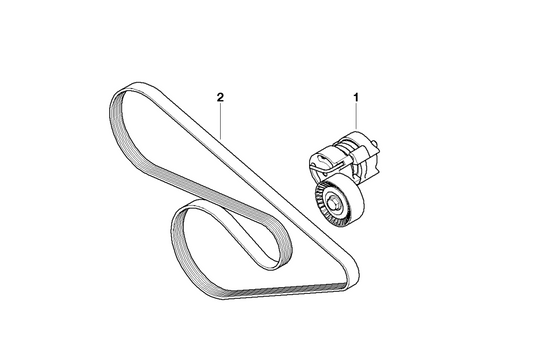 Belt Tensioner With Pulley 11287524267 1128144037 Compatible with BMW 3 Series (E90) & 5 Series (E60) & X1 (E84) Z4 Roadster (E85)