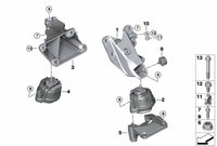 Front  Engine Motor Mount Right/Left 22116760330 22116760330 22116760330 22116760330 Compatible With BMW 3 Series E90 E89