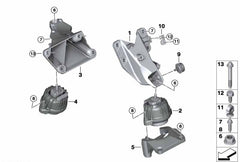 Front Right/Left Engine Motor Mount 22116760330 Compatible With BMW 3 Series E90 & 22116760330 22116760330 22116760330  E89
