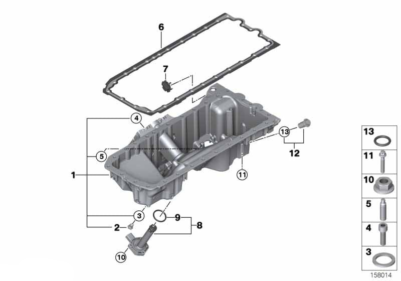 Engine Oil Pan 11137560308 Compatible With BMW E70 E71