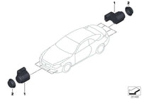 Parking Distance Control Sensors 66209270495 66209231281 Compatible With BMW 5 Series E60 & X5 E70 Tag-PS-05