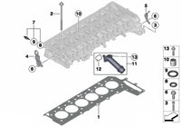 Engine Cylinder Head Gasket 713.163 11128506601 Compatible With BMW 5-SERIES (F10) 6-SERIES Coupe (F13) 6-SERIES Gran Coupe (F06) 7-SERIES (F01, F02, F03, F04) X3 (F25) X5 (F15, F85) X6 (F16, F86)