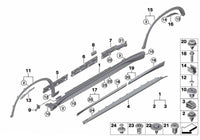 Rear Left Wheel Arch (EYEBROW)  51777332339 Compatible With BMW X1 (F48) Tag No.23