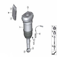 Rear Right Air Suspension Shock Absorber Strut 37106869048 Compatible With BMW X5 G05 & X6 G06 & X7 G07