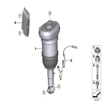 Rear Left Air Suspension  Shock Absorber Strut 37106869047 Compatible With BMW X5 G05 & X6 G06 & X7 G07