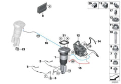 Rear Left Air Suspension Shock Absorber Strut 37106866713 37106882825 Compatible With BMW 6 Gran Turismo (G32) & 7 Series (G11, G12)