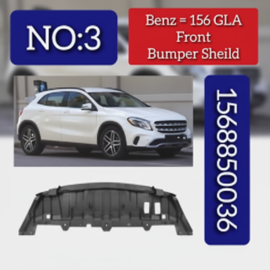 Front Bumper Lower Splash Sheild 1568850036 Compatible With Mercedes Benz GLA-CLASS W156 Tag No.3