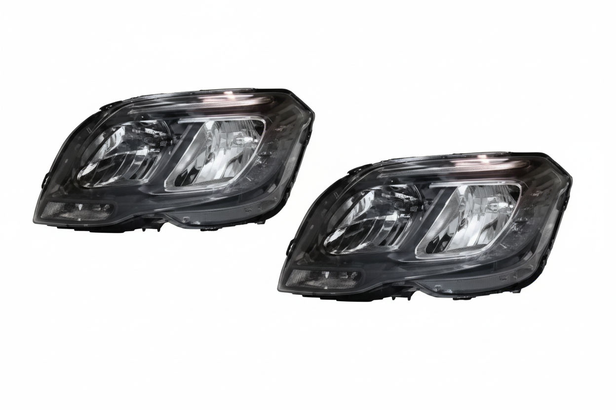 Headlamp Halogen Left 2048200939 & Right 2048201039 Compatible With Mercedes Benz W204 For C CLASS (2012-2015)