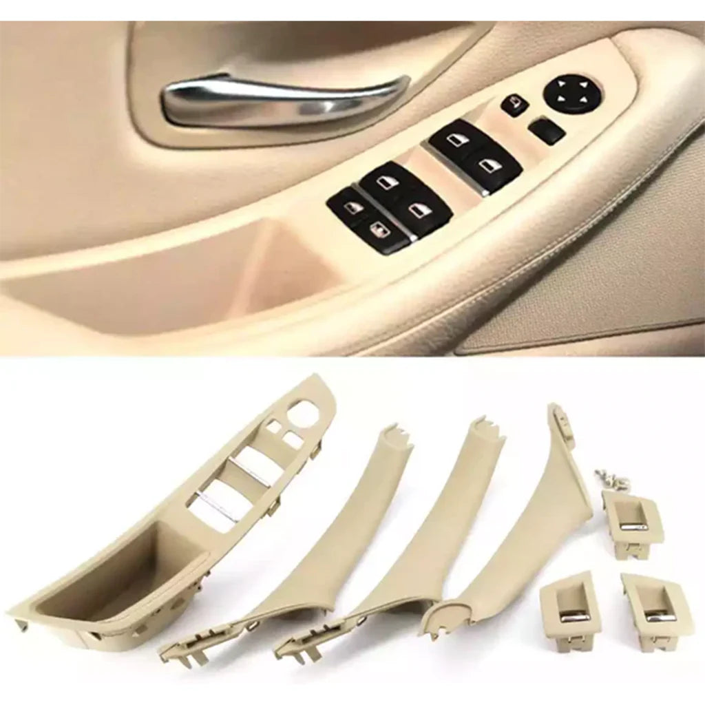 Inner Door Handle Assembly (Without Leather Set Of 7) Compatible With BMW 5 Series F10