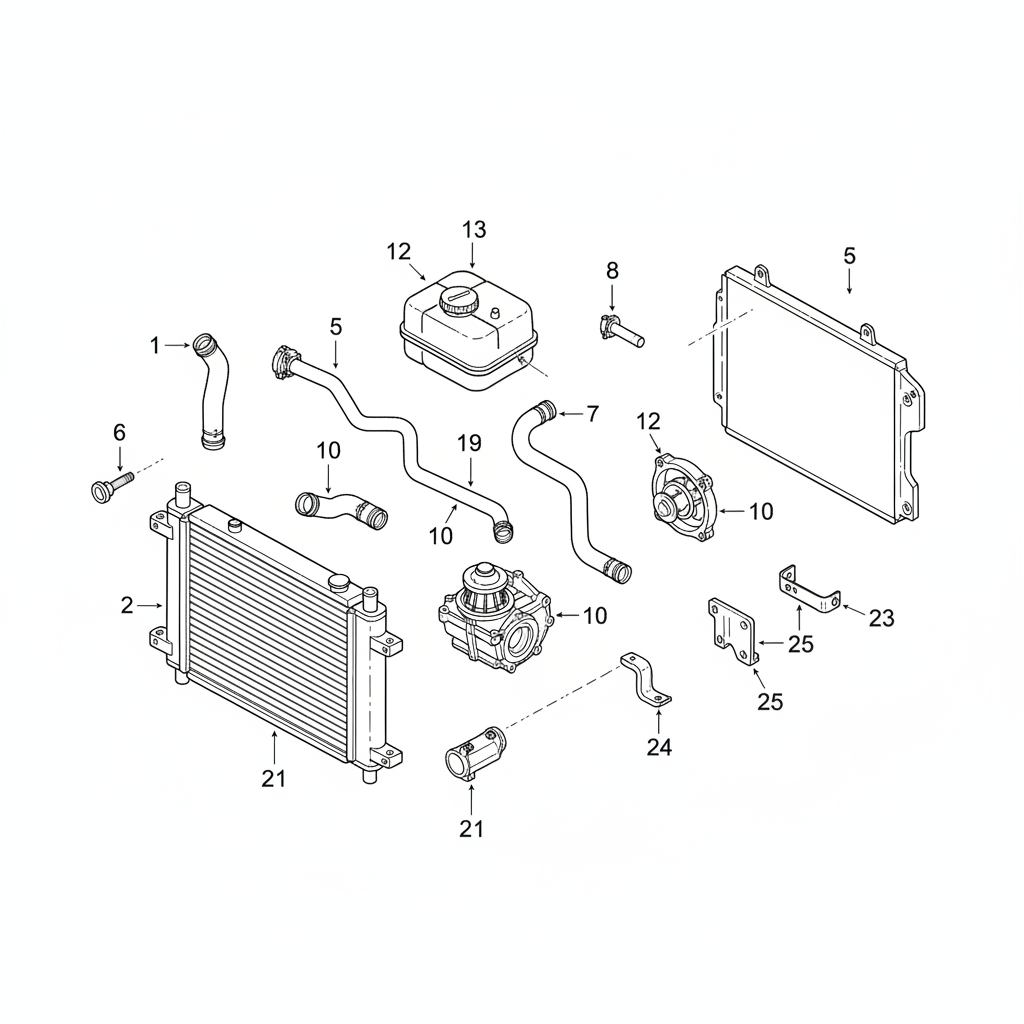 Coolant Bottle 98110604705 For Porsche Cayman Tag-B-41