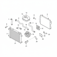 Coolant Bottle 98110604705 For Porsche Cayman Tag-B-41