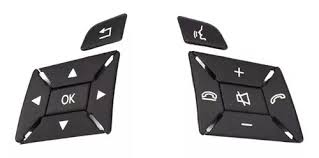 Steering Wheel Buttons Standard Model Black 16690528009107 16690529009107 Compatible With Mercedes Benz ML GL G Class W166 W463