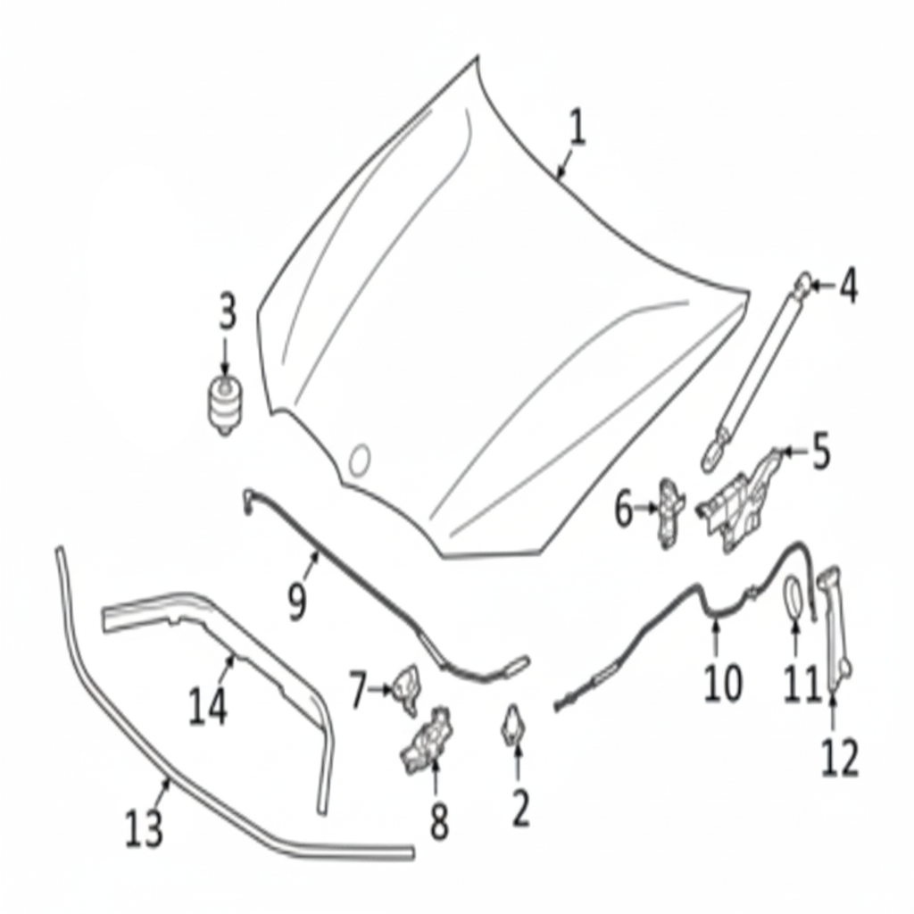 Rear Hood Release Wire Cable 51237419389 Campatible With BMW For 3 Serise (F30) (G20) (G28)