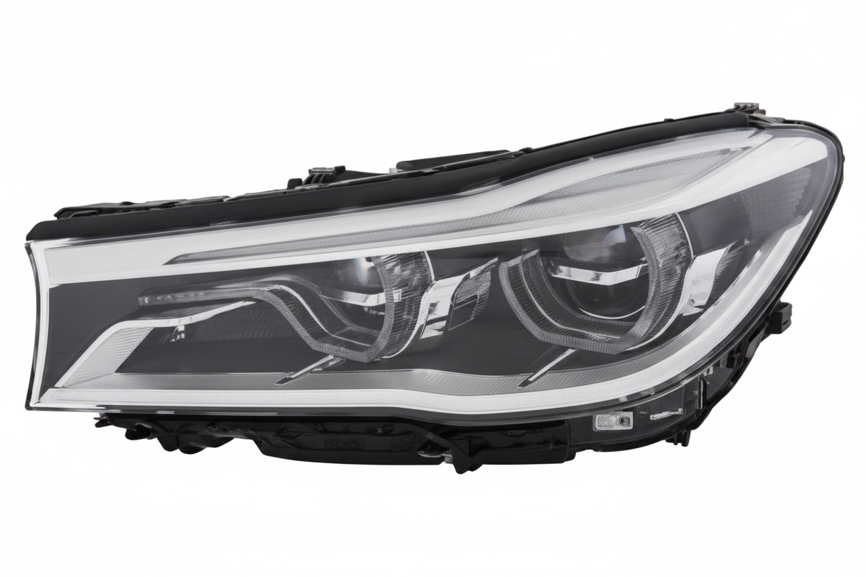 Headlight Headlamp Left 63117408709  & Right  63117408710  (Without Blaster) Compatible With BMW 7 Series G11  (2016-2018) LED +Adaptive