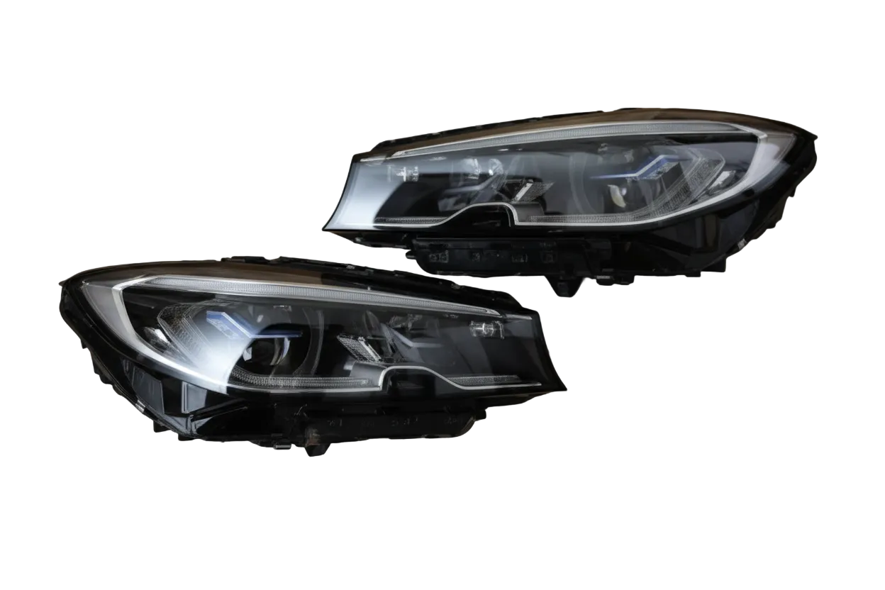 Headlight Headlamp Left 63118496155 & Right  63116496156  (Without Blaster) Compatible With BMW G20 3 Series  (2019-2021) LED Lens