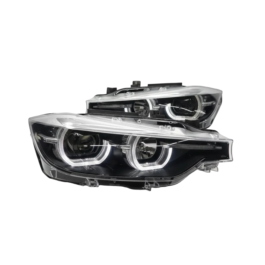 Headlight Headlamp Left 63118492473 & Right 63118492474 (Without Blaster) Compatible With BMW 3 Series F30 (2016-2019)  LED