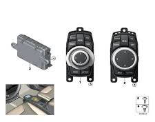 CIC Multimedia Central Rotary Button Cover 65829320289 Compatible with BMW 7 SERIES F02  5 SERIES F10 No.4
