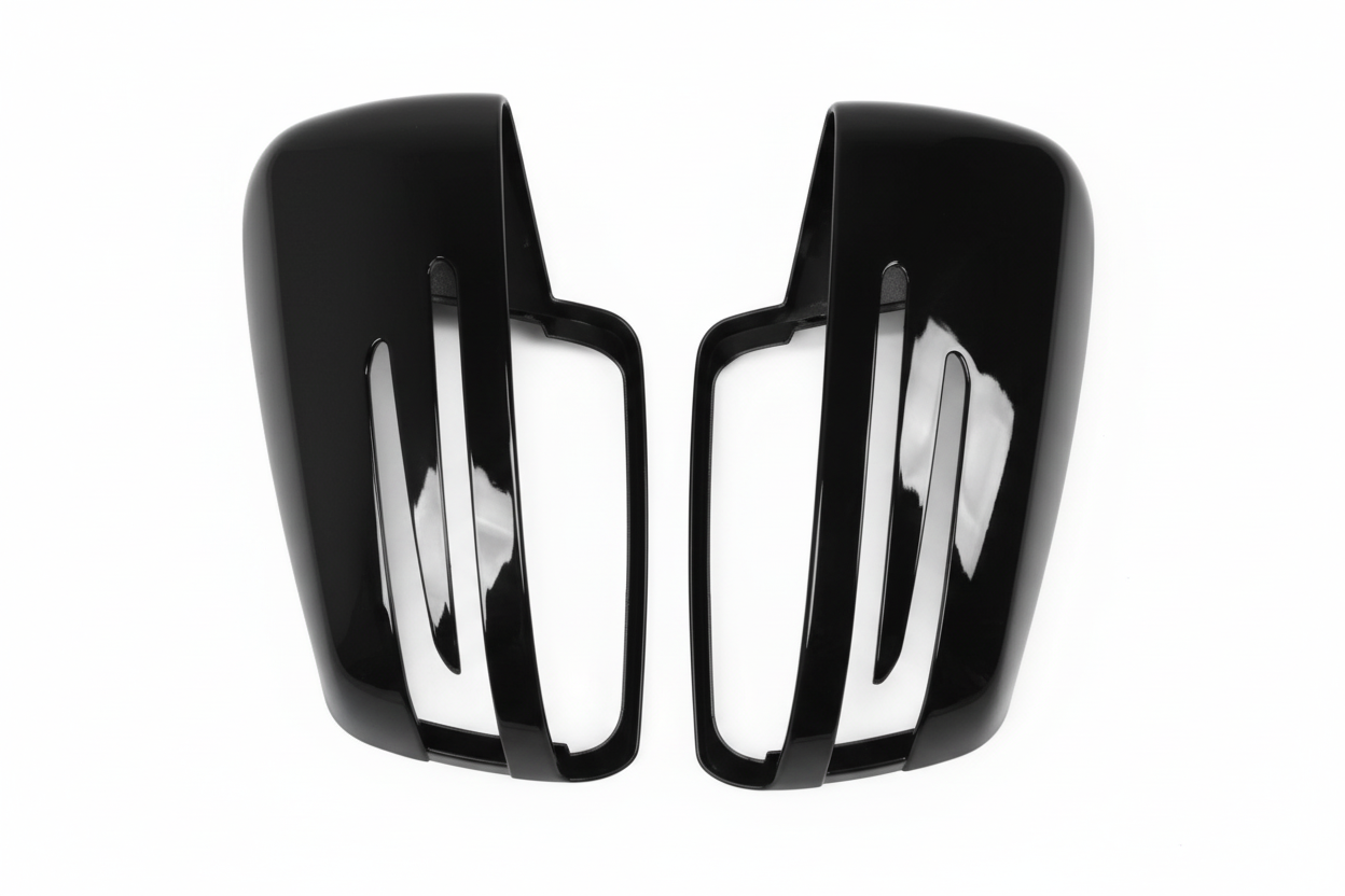 Side Mirror upper cover (Side Mirror cover) Carbon Fiber Left A2128100164 &  Right A2128100264 Compatible With Mercedes Benz C-CLASS W204  & E-CLASS W212 & W221 W117 W176 W246 W156 (2010-2016) TAG-SMC-102