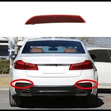 Rear Bumper Reflector Compatible With  BMW 5 Series (G30, F90) Rear Bumper Reflector Left  63149463763 & Right  63149463764