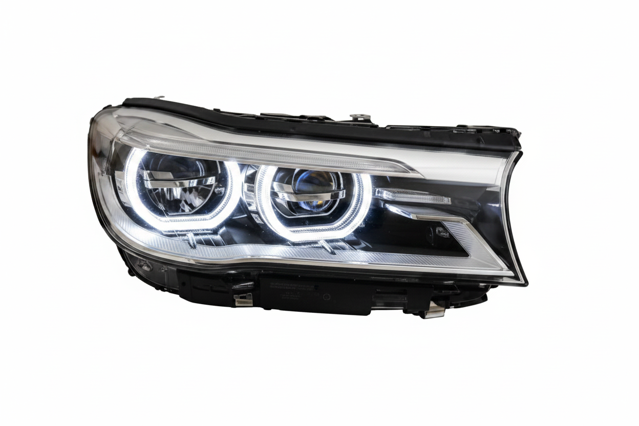 Headlight Headlamp Left 63117408709  & Right  63117408710  (Without Blaster) Compatible With BMW 7 Series G11  (2016-2018) LED +Adaptive