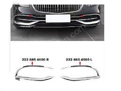 Front Bumper Chrome Right 2228854600 & Left 2228854500 Compatible with MERCEDES-BENZ E-Class W222 (2018-20)