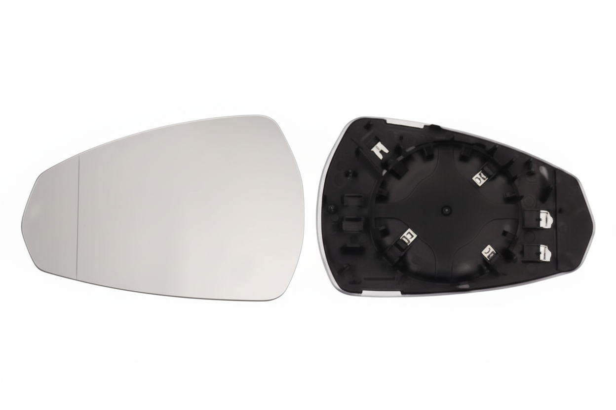Side Rearview Wing Side Mirror Glass Left 8U0857535 & Right 8U0857536 Compatible With AUDI A3 & A4 B8 (8K2) | A4 / S4 & A6 C6 (4F2) | A6 / S6 & A8 D3 (4E2, 4E8) | A8 / S8 | A8L & Q3 (8UB, 8UG)