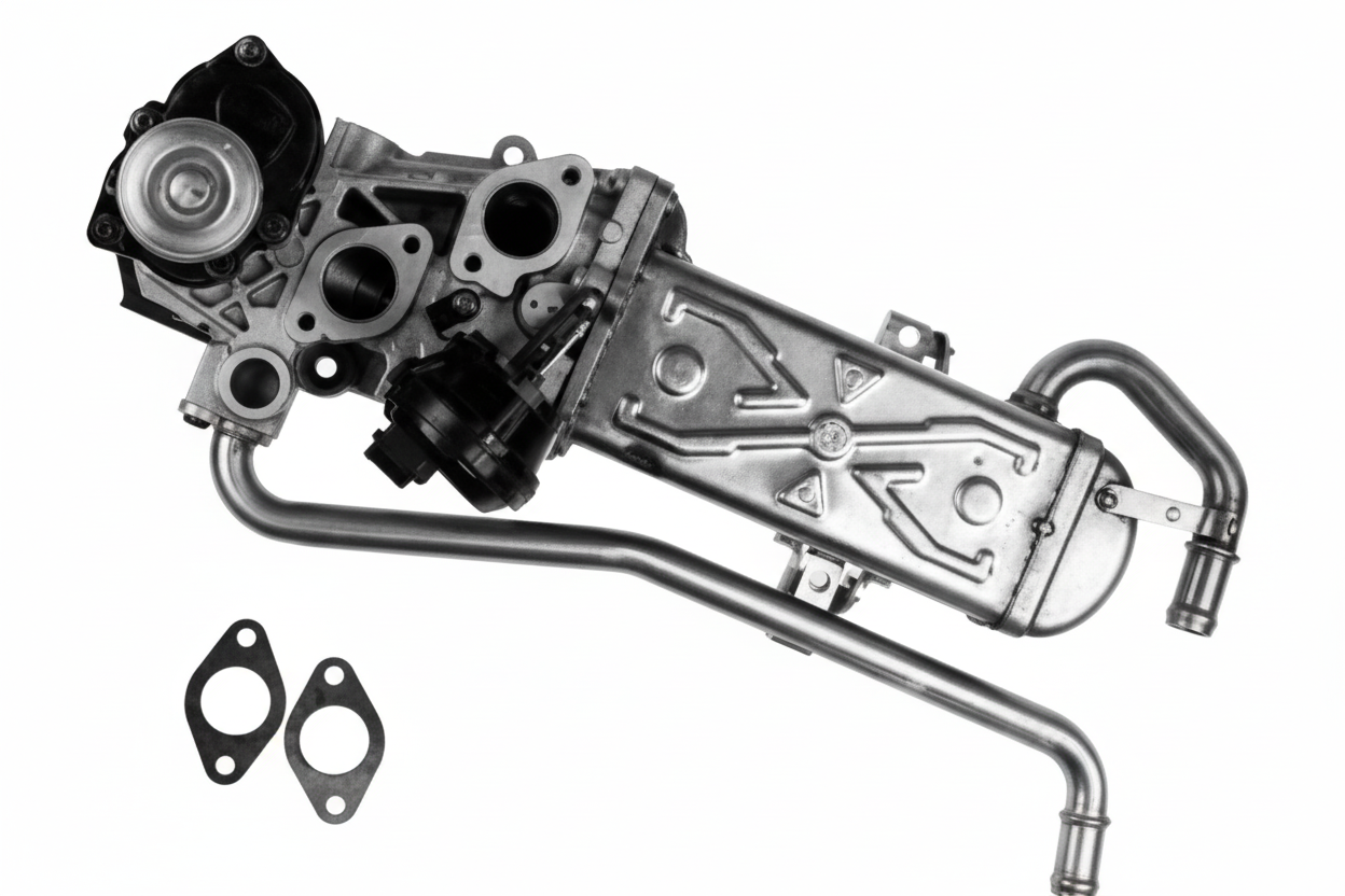 Exhaust Gas Recuperation EGR Assembly 03L131512CE Compatible With AUDI Q3 (8UB, 8UG) & SKODA YETI (5L) & VW POLO V (6R1, 6C1)