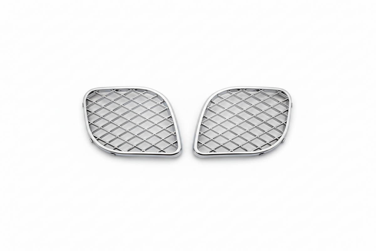 Font Bumper Fog Lamp Case ( Chrome ) Left 3W5807682F & Right 3W5807683F Bentley Flying Spur