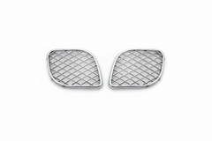 Font Bumper Fog Lamp Case ( Chrome ) Left 3W5807682F & Right 3W5807683F Bentley Flying Spur