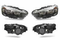 Headlight Headlamp Left 63117436461 & Right  63117436462  (Without Blaster) Compatible With BMW X1 E48  (2016-2019) LED (W/0 Fan)
